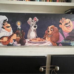 Disney A Serenade For Lady canvas, 8x21